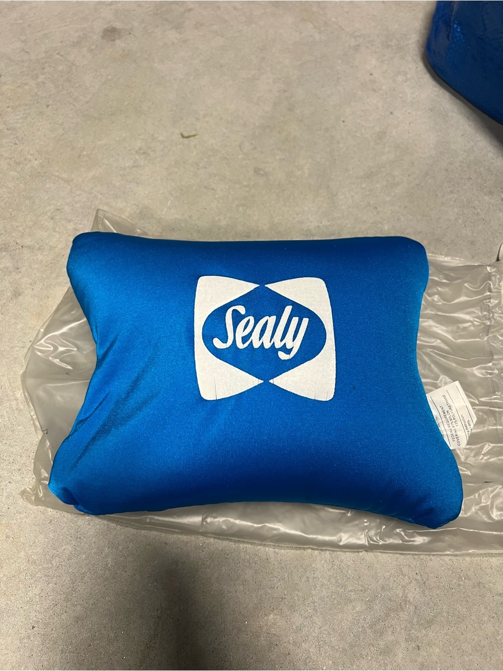 Sealy Blue Travel Pillow
